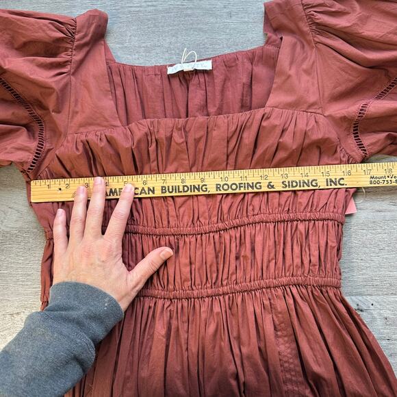 NWT Ivy City Co The Brooklyn Dress in Spice Brown Large - Picture 12 of 14